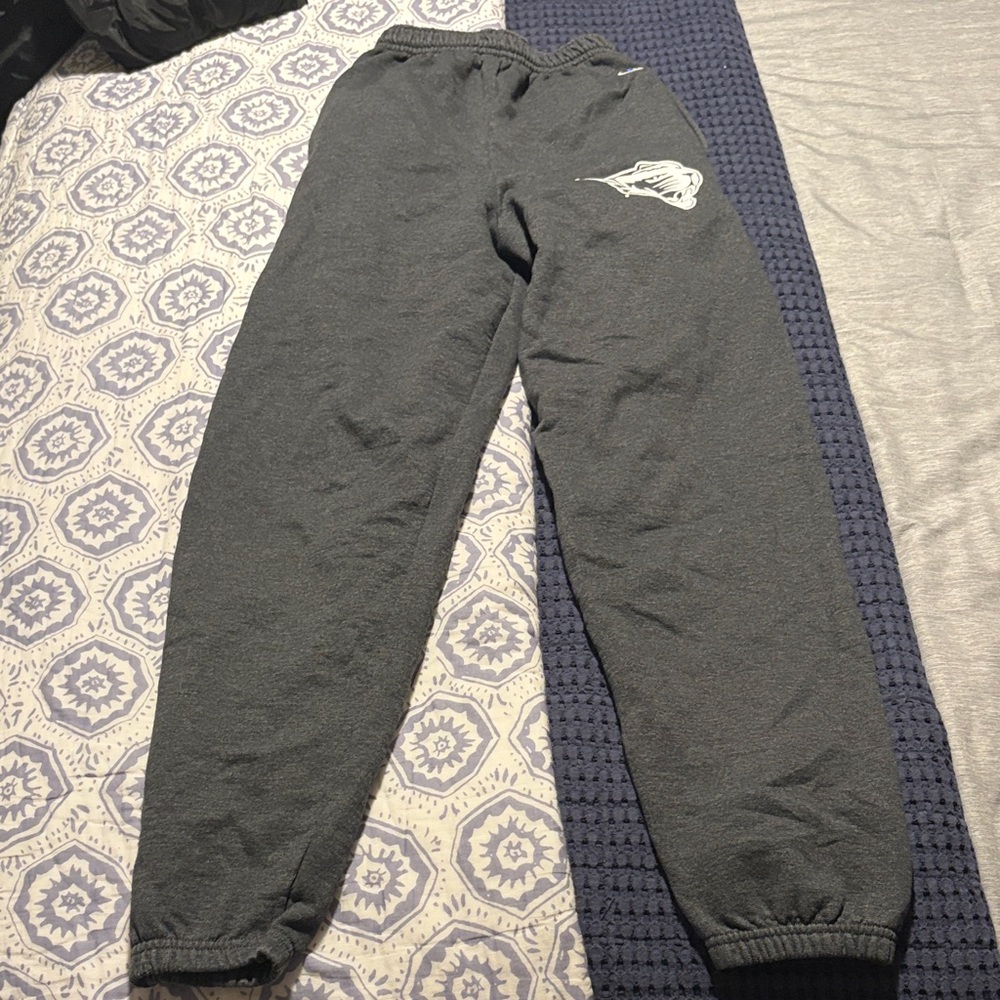 Champion Charcoal Gray Track Joggers with White Logo